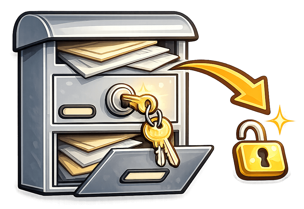 Briefkastenöffnung Icon